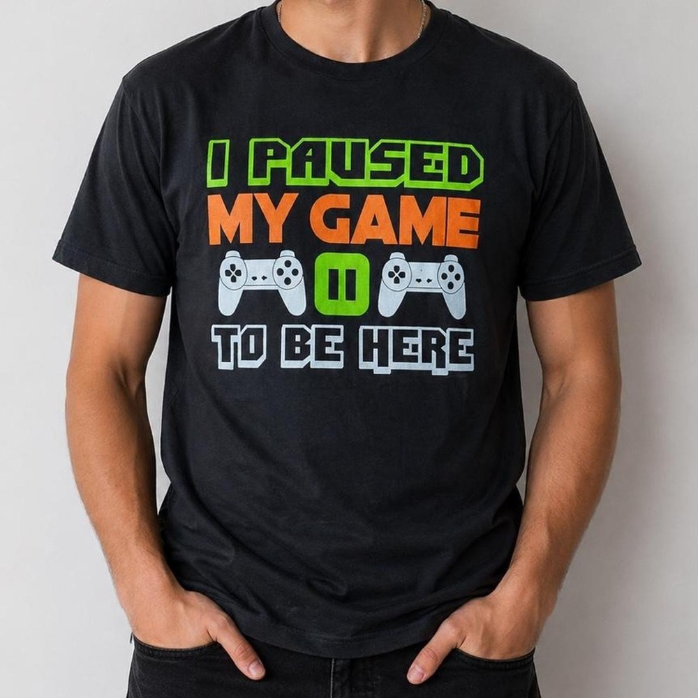🎮 I Paused My Game Graphic Tee – Brand New